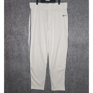 Nike Vapor Select Full Length Piped Baseball Pants Men's 2XL White BQ5489 White